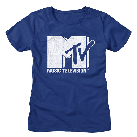 MTV Ladies T-Shirt Vintage Logo Tee - Yoga Clothing for You
