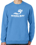 Manu Bay Surf Company Logo Unisex V-Notch Sweatshirt - Yoga Clothing for You