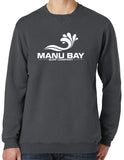 Manu Bay Surf Company Logo Unisex V-Notch Sweatshirt - Yoga Clothing for You