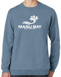 Manu Bay Surf Company Logo Unisex V-Notch Sweatshirt - Yoga Clothing for You
