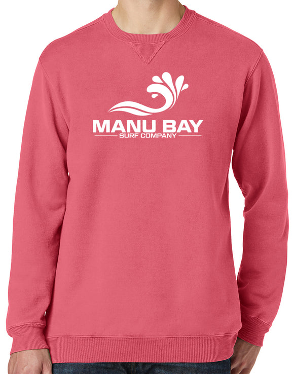 Manu Bay Surf Company Logo Unisex V-Notch Sweatshirt - Yoga Clothing for You