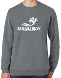 Manu Bay Surf Company Logo Unisex V-Notch Sweatshirt - Yoga Clothing for You