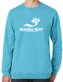 Manu Bay Surf Company Logo Unisex V-Notch Sweatshirt - Yoga Clothing for You