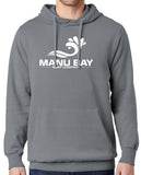 Manu Bay Surf Company Logo Beach-Washed Hoodie Sweatshirt - Yoga Clothing for You