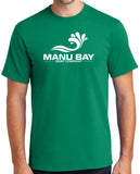 Manu Bay Surf Company Logo Surfer Tee Shirt - Men's Regular, Big and Tall Sizes - Yoga Clothing for You