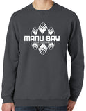 Manu Bay Surf Company SURFBOARDS Unisex V-Notch Sweatshirt - Yoga Clothing for You
