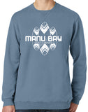 Manu Bay Surf Company SURFBOARDS Unisex V-Notch Sweatshirt - Yoga Clothing for You