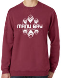 Manu Bay Surf Company SURFBOARDS Unisex V-Notch Sweatshirt - Yoga Clothing for You
