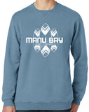 Manu Bay Surf Company SURFBOARDS Unisex V-Notch Sweatshirt - Yoga Clothing for You