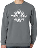 Manu Bay Surf Company SURFBOARDS Unisex V-Notch Sweatshirt - Yoga Clothing for You