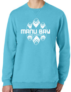 Manu Bay Surf Company SURFBOARDS Unisex V-Notch Sweatshirt - Yoga Clothing for You