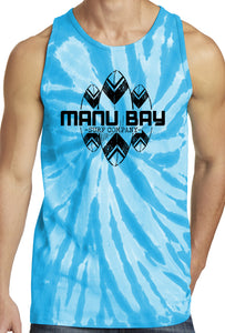 Manu Bay Surf Company Surfboards 100% Cotton Tie Dye Tank Top - Yoga Clothing for You