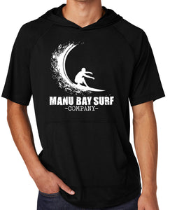 Manu Bay Surf Company WAVE Lightweight Hoodie Tee Shirt - Yoga Clothing for You
