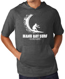Manu Bay Surf Company WAVE Lightweight Hoodie Tee Shirt - Yoga Clothing for You