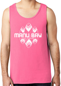 Manu Bay Surf Company SURFBOARDS 100% Cotton Heavyweight Pastel Tank Top - Yoga Clothing for You