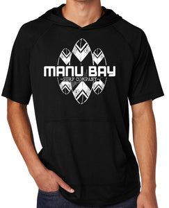 Manu Bay Surf Company SURFBOARDS Lightweight Hoodie Tee Shirt - Yoga Clothing for You