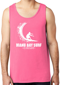 Manu Bay Surf Company WAVE 100% Cotton Heavyweight Pastel Tank Top - Yoga Clothing for You