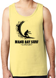 Manu Bay Surf Company WAVE 100% Cotton Heavyweight Pastel Tank Top - Yoga Clothing for You