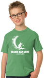 Manu Bay Surf Company WAVE Kids 100% Cotton Surfing Tee Shirt - Yoga Clothing for You