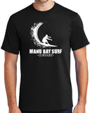 Manu Bay Surf Company WAVE Tee Shirt - Men's Regular, Big and Tall Sizes - Yoga Clothing for You