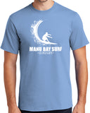 Manu Bay Surf Company WAVE Tee Shirt - Men's Regular, Big and Tall Sizes - Yoga Clothing for You
