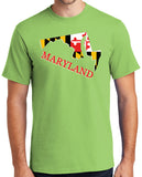Maryland MD State Flag T-shirt - Regular, Big and Tall Sizes - Yoga Clothing for You