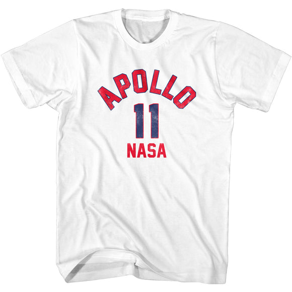 NASA Vintage Apollo 11 Logo White Tall T-shirt
