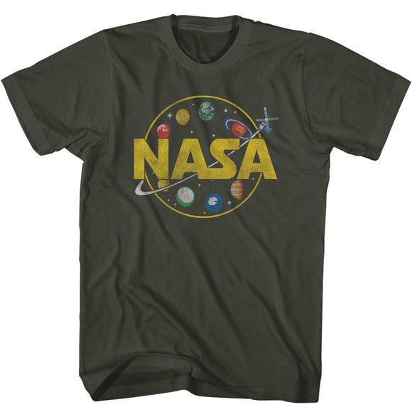 NASA Skylab and Planets Smoke T-shirt