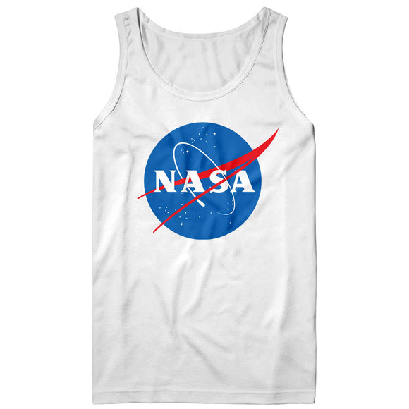 NASA Meatball Logo White Tank Top