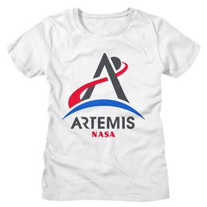 NASA Ladies T-Shirt Artemis Program Logo Tee