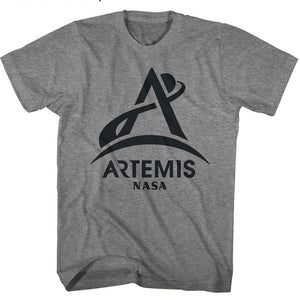 NASA Black Artemis Logo Grey T-shirt