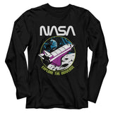 NASA Long Sleeve T-Shirt Explore The Universe Black Tee