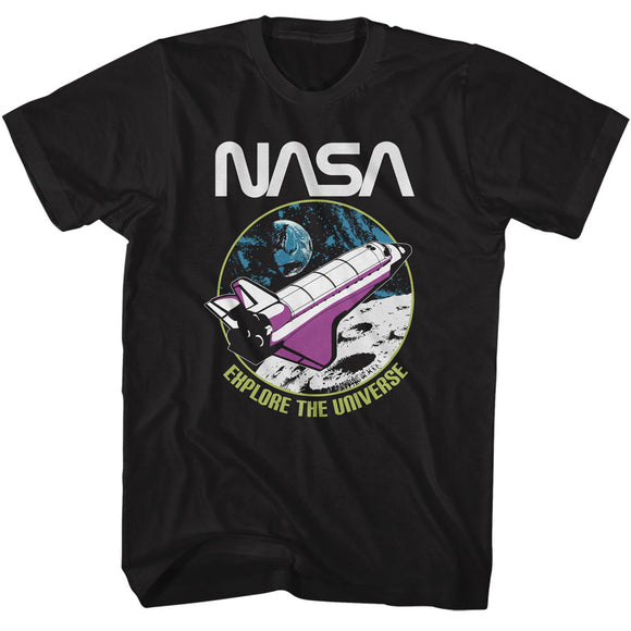 NASA Explore The Universe Black T-shirt