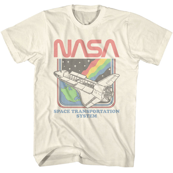 NASA Space Transportation System Natural T-shirt
