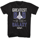 NASA Greatest Dad in the Galaxy Black Tall T-shirt