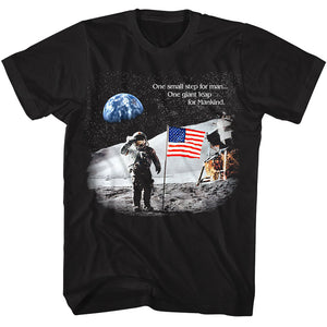 NASA One Small Step Black T-shirt