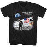 NASA One Small Step Black Tall T-shirt