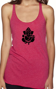 Womens Shadow Ganesha Racerback Tank Top - Yoga Clothing for You