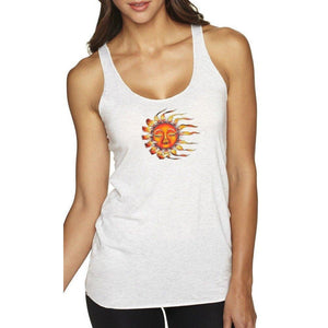 Ladies Yoga Sleeping Sun Racerback Vintage Tank Top - Yoga Clothing for You - 7