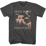 Great Smoky Mountains Silhouette Smoke T-shirt