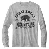 Smoky Mountains Est 1926 Long Sleeve T-Shirt Grey