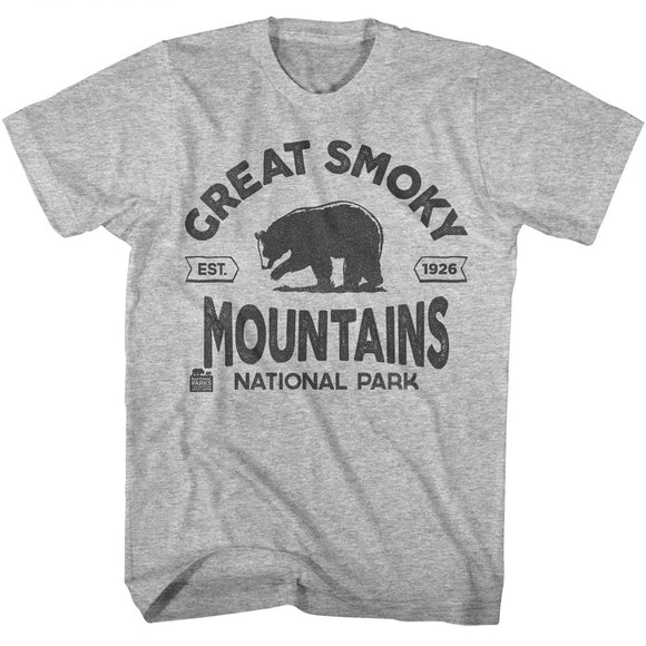 Smoky Mountains Est 1926 Grey Tall T-shirt