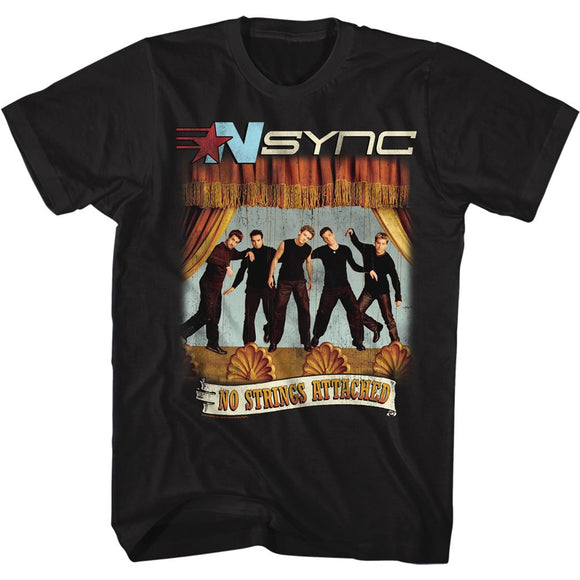 Nsync No Strings Attached Black Tall T-shirt