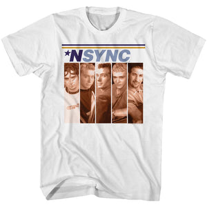NSYNC Tall T-Shirt Debut Album Cover White Tee - Yoga Clothing for You