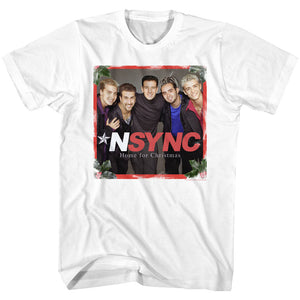 Nsync Home For Christmas White Tall T-shirt