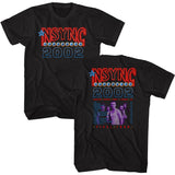 Nsync 2002 Celebrity Tour Black T-shirt Front & Back