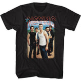 Nsync Outdoor Group Photo Black Tall T-shirt