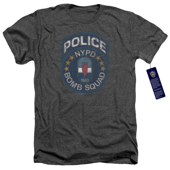 NYPD Charcoal T-Shirt Police Bomb Squad Charcoal Tee - Yoga Clothing for You