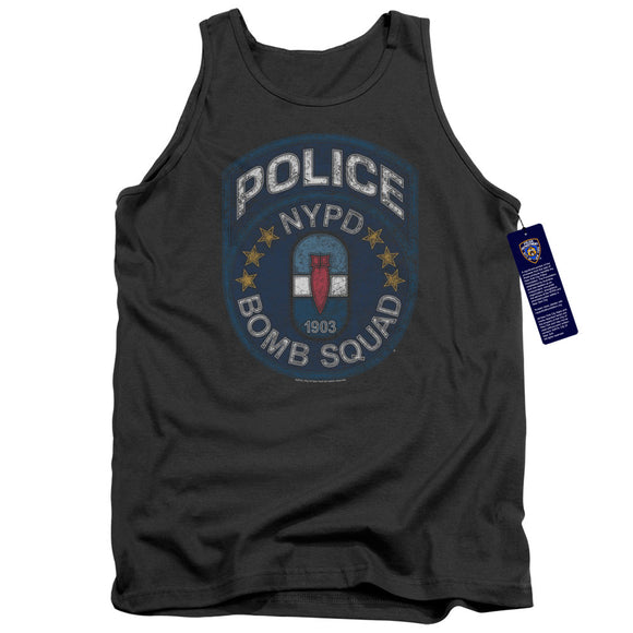 NYPD Tanktop Police Bomb Squad Charcoal Tank - Yoga Clothing for You