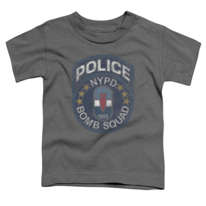 NYPD Toddler T-Shirt Police Bomb Squad Charcoal Tee - Yoga Clothing for You